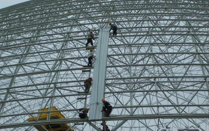 广西网架装配好以后应当留神哪八项验收事件